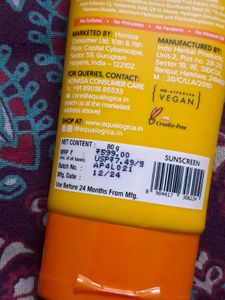 Aqualogica Glow Dewy Sunscreen SPF PA with APF