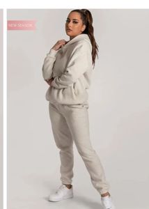 White Hoodie &amp; Jogger Set