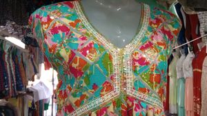 Nyra Cut Multicolour Gown
