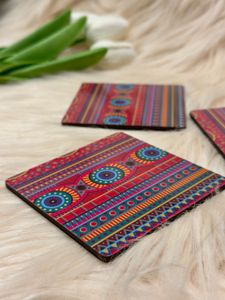 Set of 3 Bohemian Style Coasters