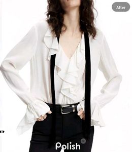 New With Tag Korean Ruffle Pullover