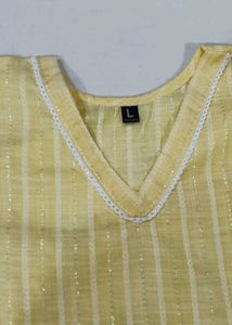 yellow kurti and red leggings