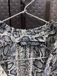 Zara Animal Print Blouse