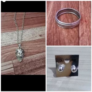 Combo Of Earring, Pendant And Ring