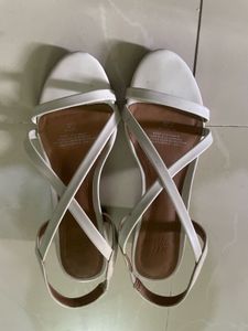 White Strappy Heels