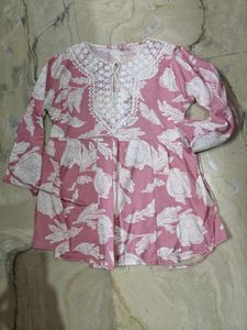 Pink Short Kurti