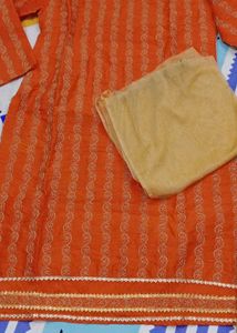 Orange Kurta Set