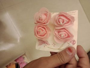 Rose Hair Clips (Set of 4)