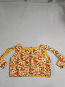 Patterned Crop Top