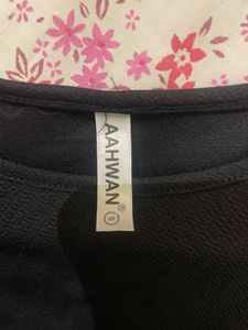 Black Crop Top with Ties