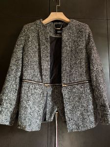 Tweed Zip-Detail Jacket – by Madame