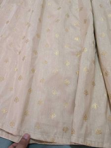 Flared Foil Print Ethnic Skirt
