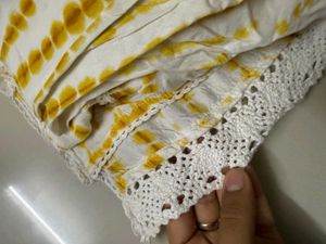 Tie-Dye Tunic with Crochet Kaftan Coord Set
