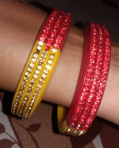 Colorful Rhinestone Bangles