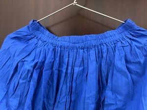 Royal Blue Ethnic Maxi Skirt