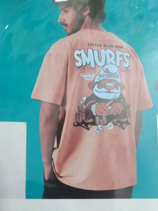 Smurfs Graphic Tee - Light Pink