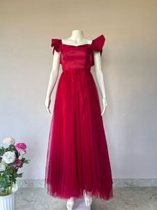 Elegant Red Evening Gown