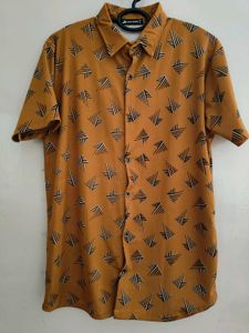 Patterned Mustard Shirt