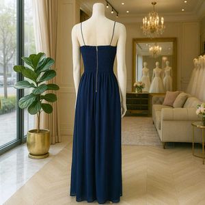 Elegant Navy Blue Maxi Dress