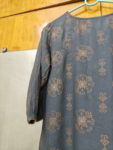 Gray Printed Kurti