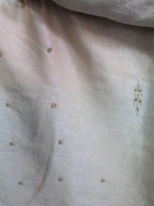 New Elegant Ethnic Cream Color Saree