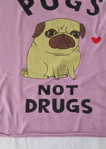 Pugs Not Drugs Cropped Tank