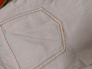 Off White Bootcut Jeans For Women