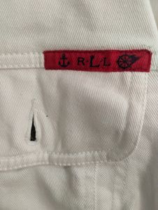 Authentic Ralph Lauren White Denim Jacket