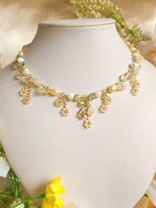 Floral Beaded Choker