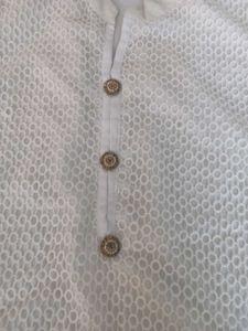 White Cotton Kurta