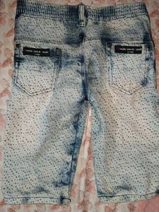 Distressed Denim Shorts