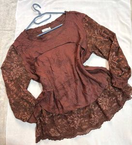 🎁Buy1 Get1 Free Elegant Brown Laced Detailed