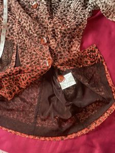 Raffy Sheer Leopard Print Jacket