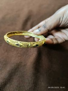 Gold Plated Antique Bangle