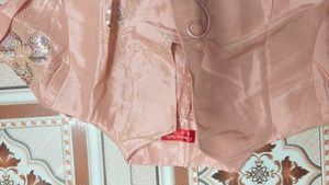 Elegant Peach Embroidered Coat