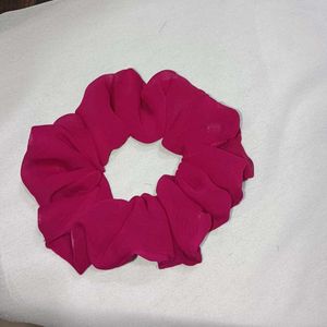 Fluffy Georgette Scrunchies...Pack Of 8