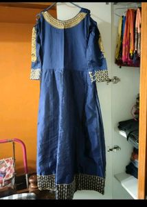 Elegant Blue Embroidered Salwar Suit