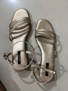 Aurelia Rose Gold Strappy Sandals