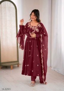 Anarkali Three Piece Set