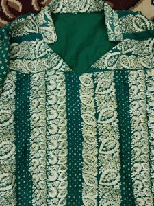 Emerald Green Embroidered Salwar Kameez