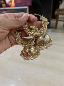 Pearl Jhumka Earrings
