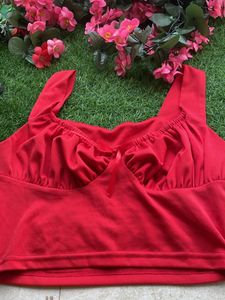 Red Crop Top