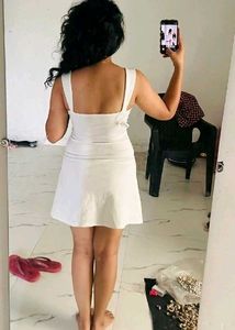 Single Strp White Dress