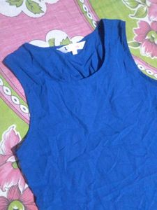 Royal Blue Sleeveless Top
