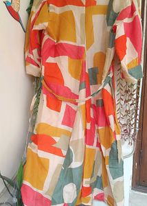Abstract Print Dress