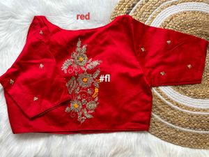 Satin Pan Neck Bridal Blouse Collection