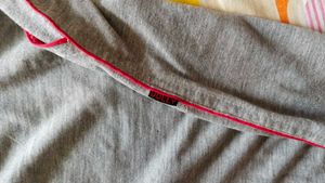 Grey Knee Length Tight Pant For Women
