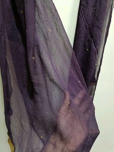 Pure Chiffon Dupatta With Beautiful Zari Boarder