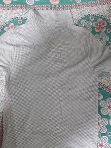 Gray Patterned Polo Shirt - Short Sleeve