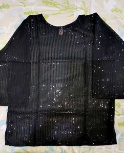 Sparkly Black Top